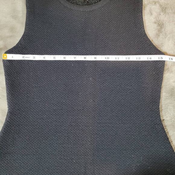 1 by O'2nd Black Wool Pencil Dress - Size Medium - Picture 5 of 8